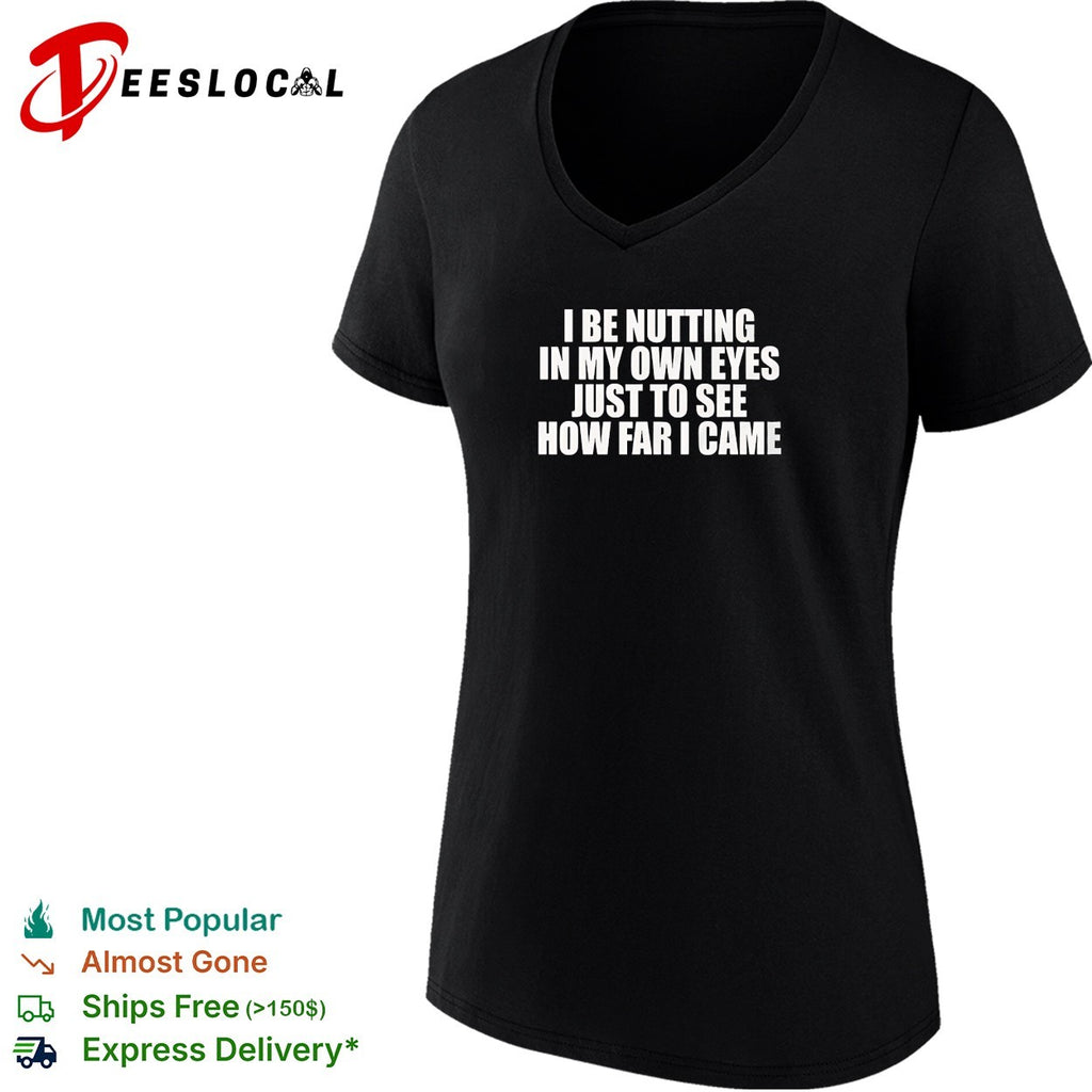Funny adult humor bold text dark background shirt