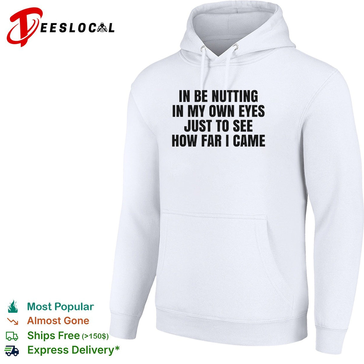Funny adult humor bold text white background shirt