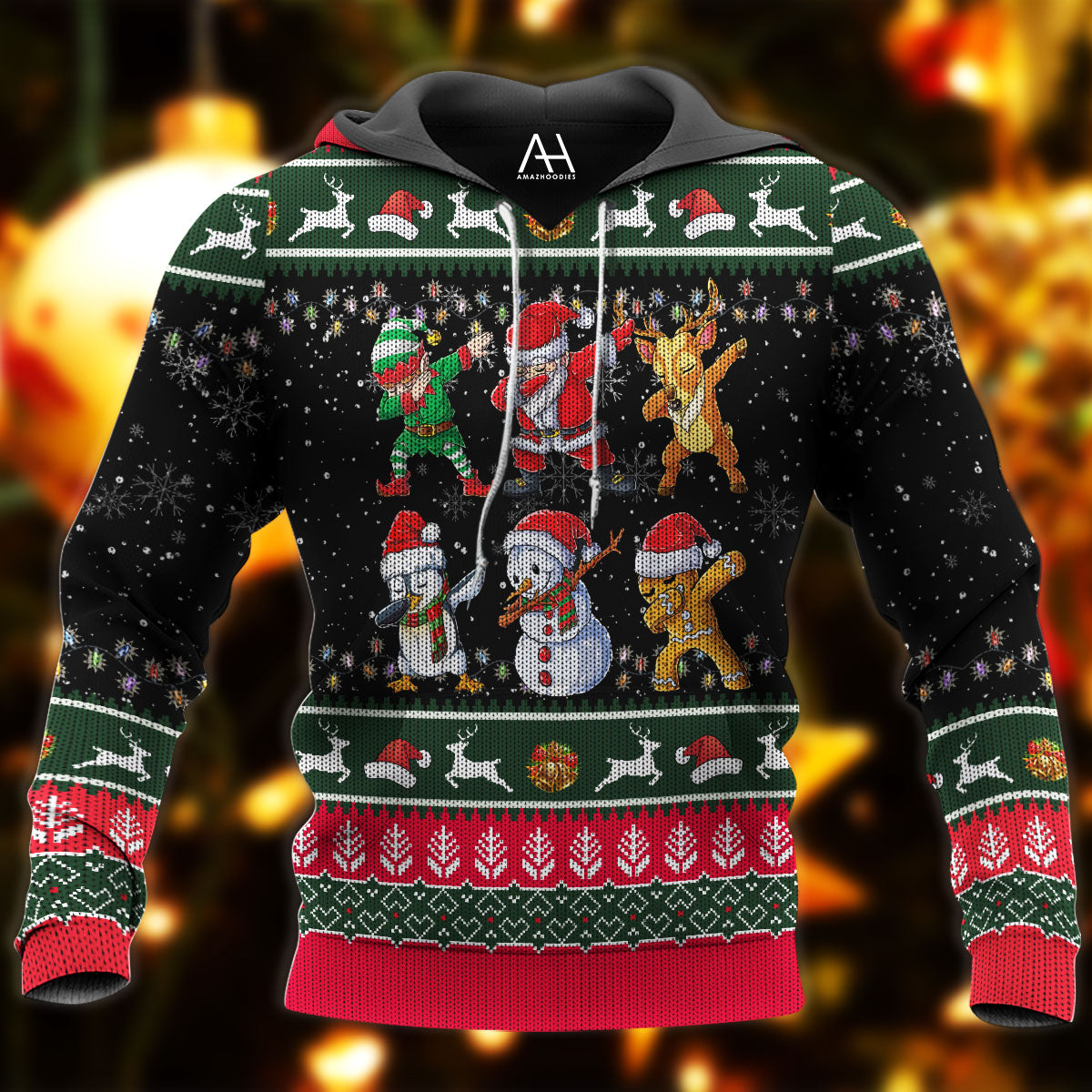 Christmas Gifts Black 3D Ugly Sweater Jumper