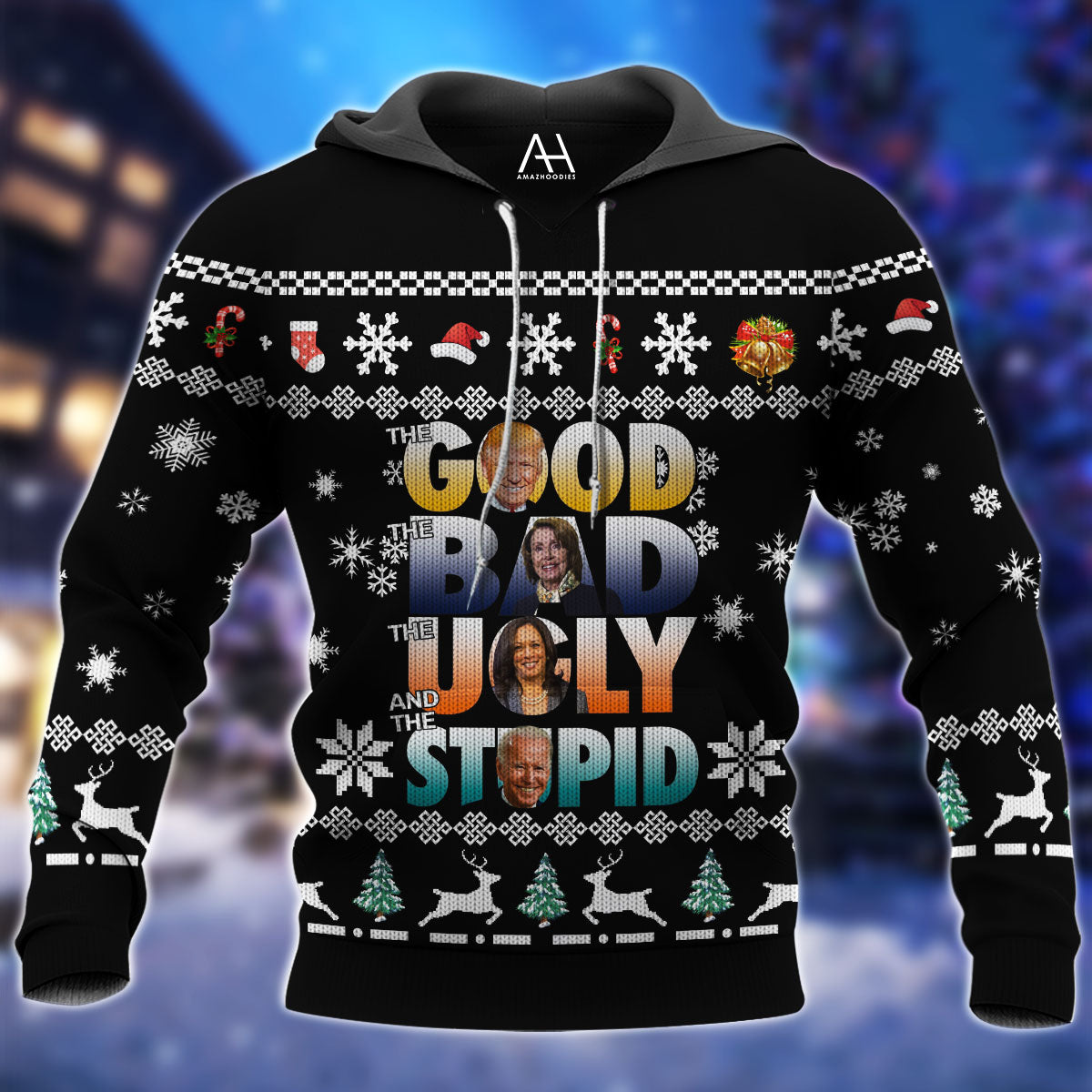 Good Bad Ugly Stupid 3D Ugly Sweater Jumper