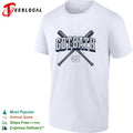 GDTBATH North Carolina Tar Heels crossed bats fan slogan shirt