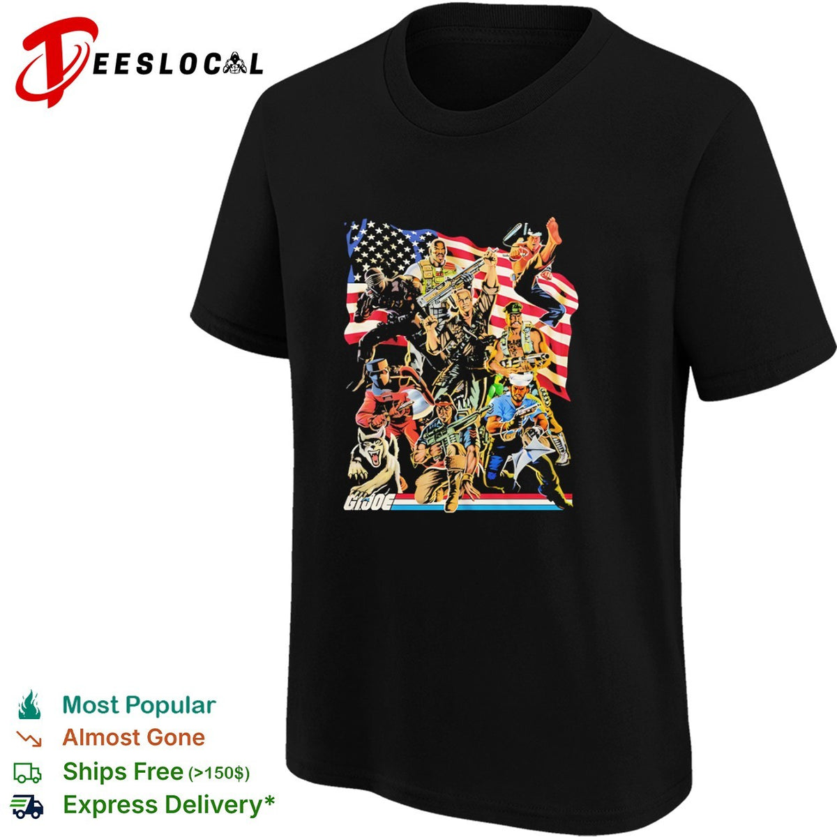 GI Joe American flag shirt