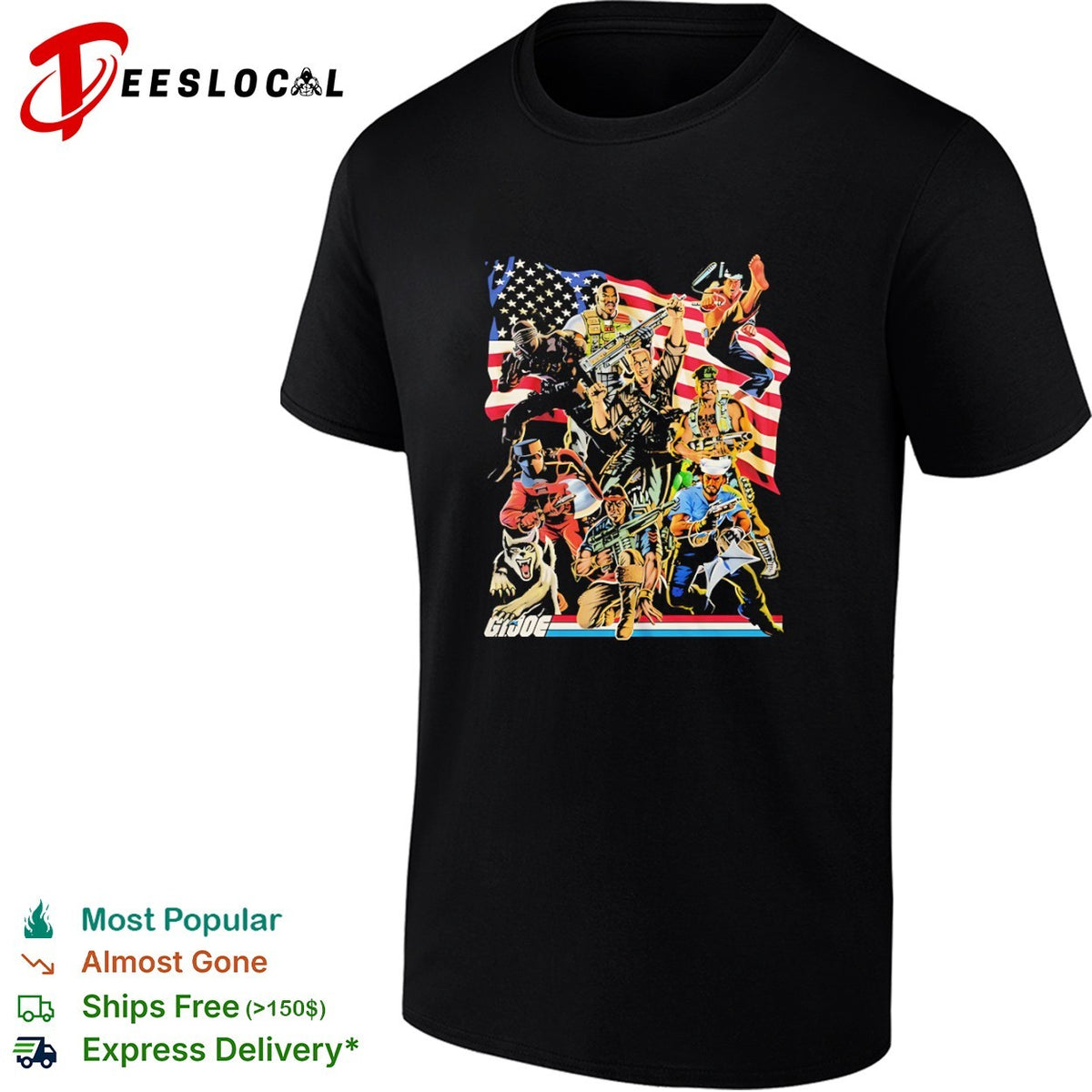 GI Joe American flag shirt