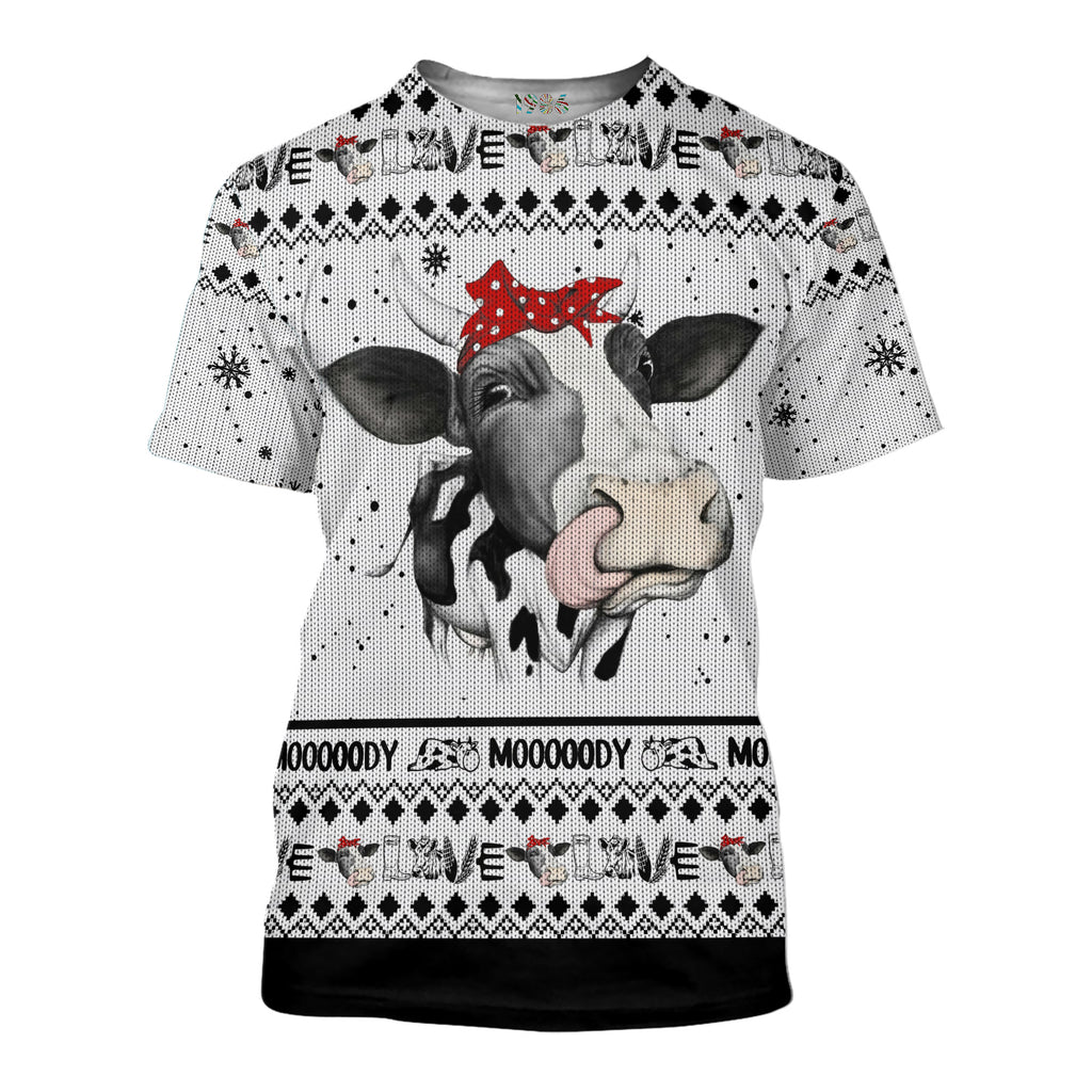 Cow 3D Ugly Sweater Jumper