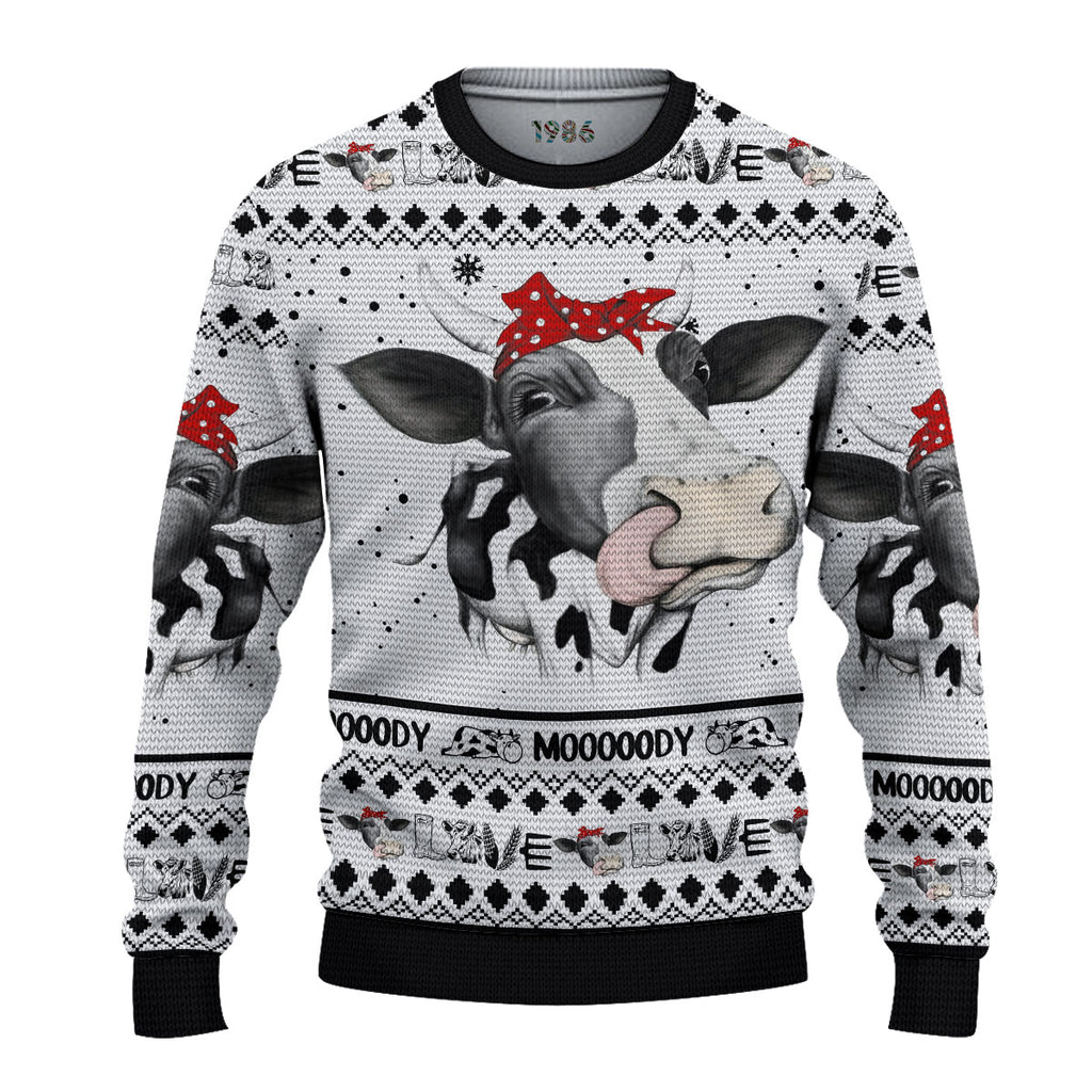 Cow 3D Ugly Sweater Jumper