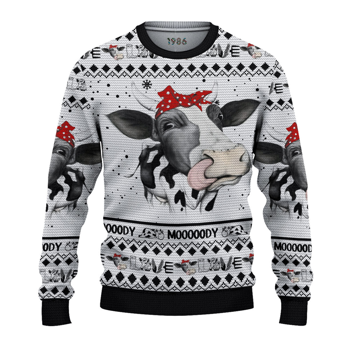 Cow 3D Ugly Sweater Jumper