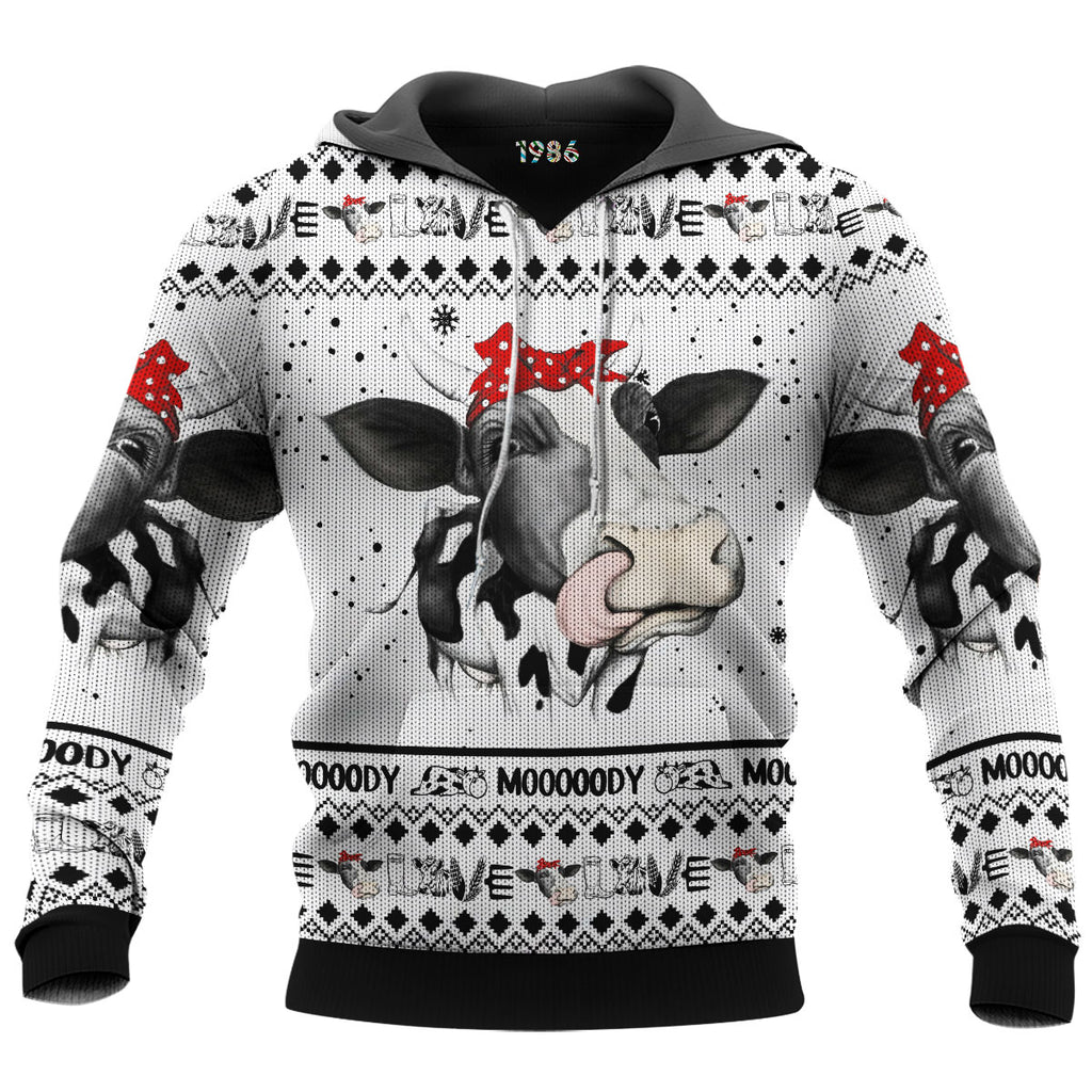 Cow 3D Ugly Sweater Jumper