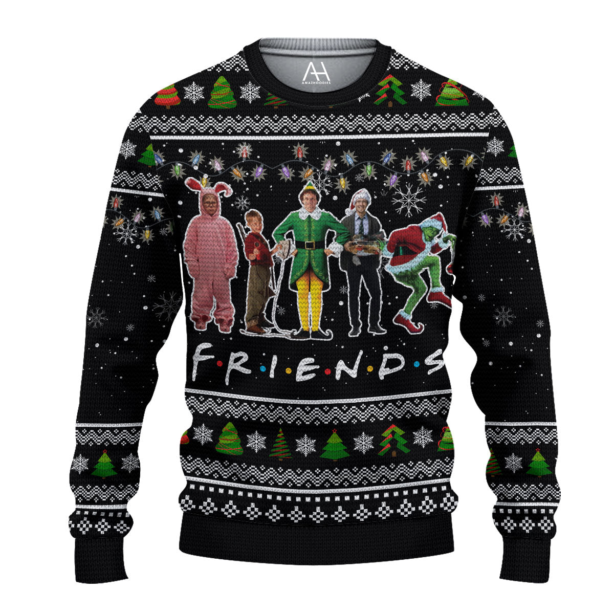 Friends Christmas 3D Ugly Sweater Jumper