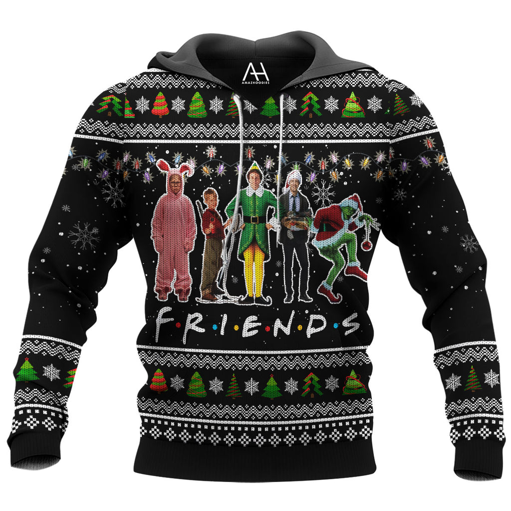 Friends Christmas 3D Ugly Sweater Jumper
