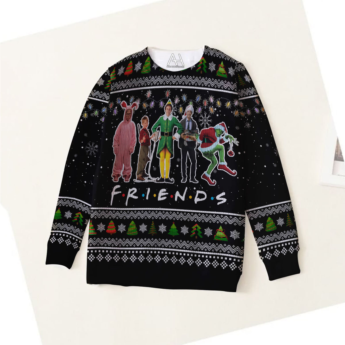 Friends Christmas 3D Ugly Sweater Jumper