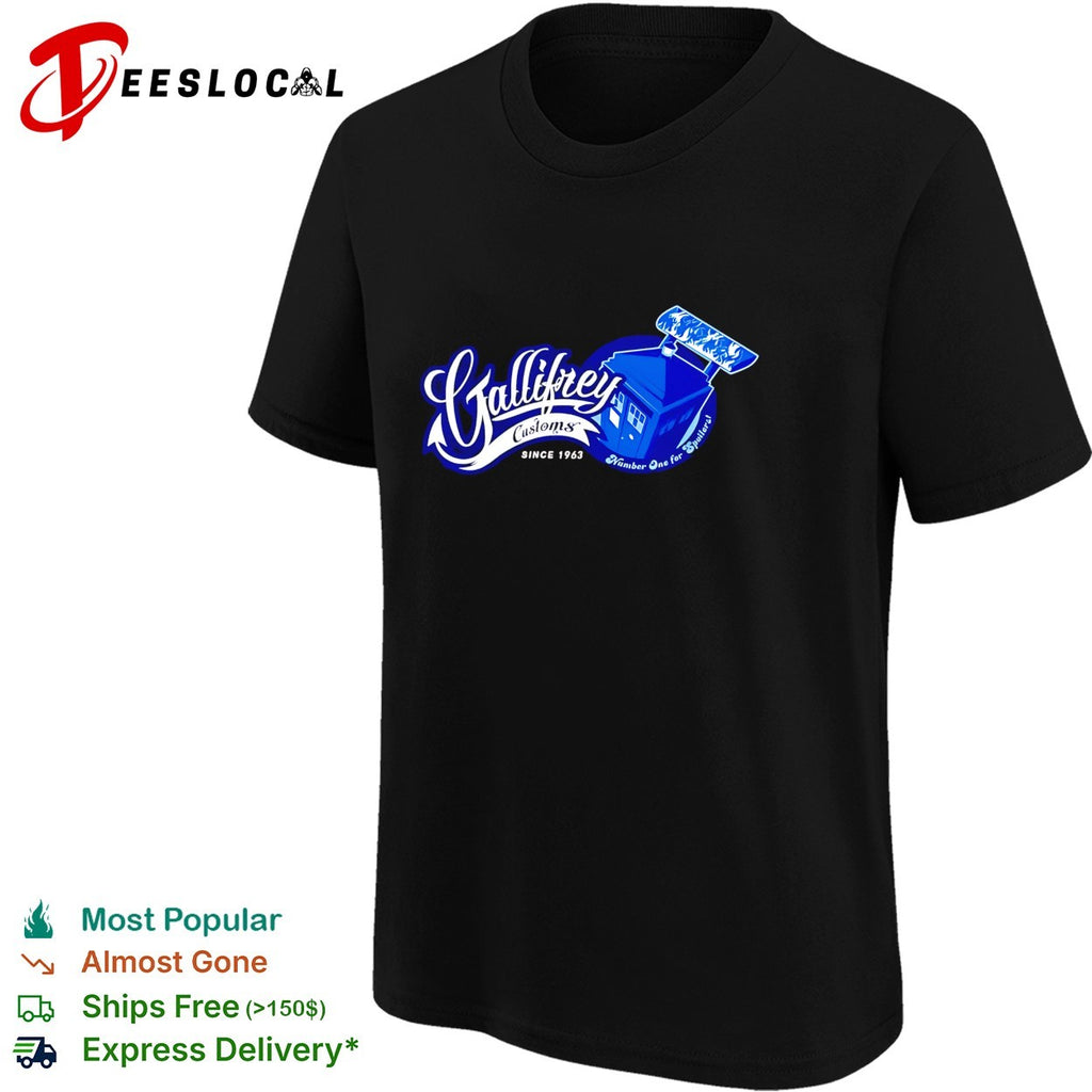 Gallifrey Customs TARDIS since 1963 Doctor Who skateboard shirt