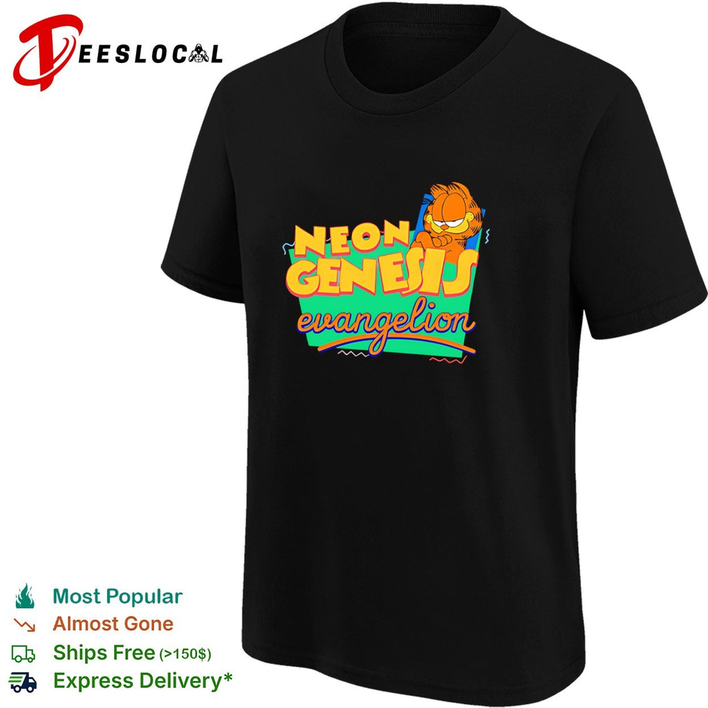 Garfield Neon Genesis Evangelion Mashup shirt
