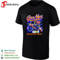 Gas NYC in gas we trust skeleton baseball Mets fan dark shirt
