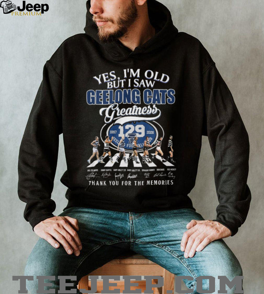 Geelong Cats 129 Years Greatness 1897 2026 Abbey Road Style T Shirt