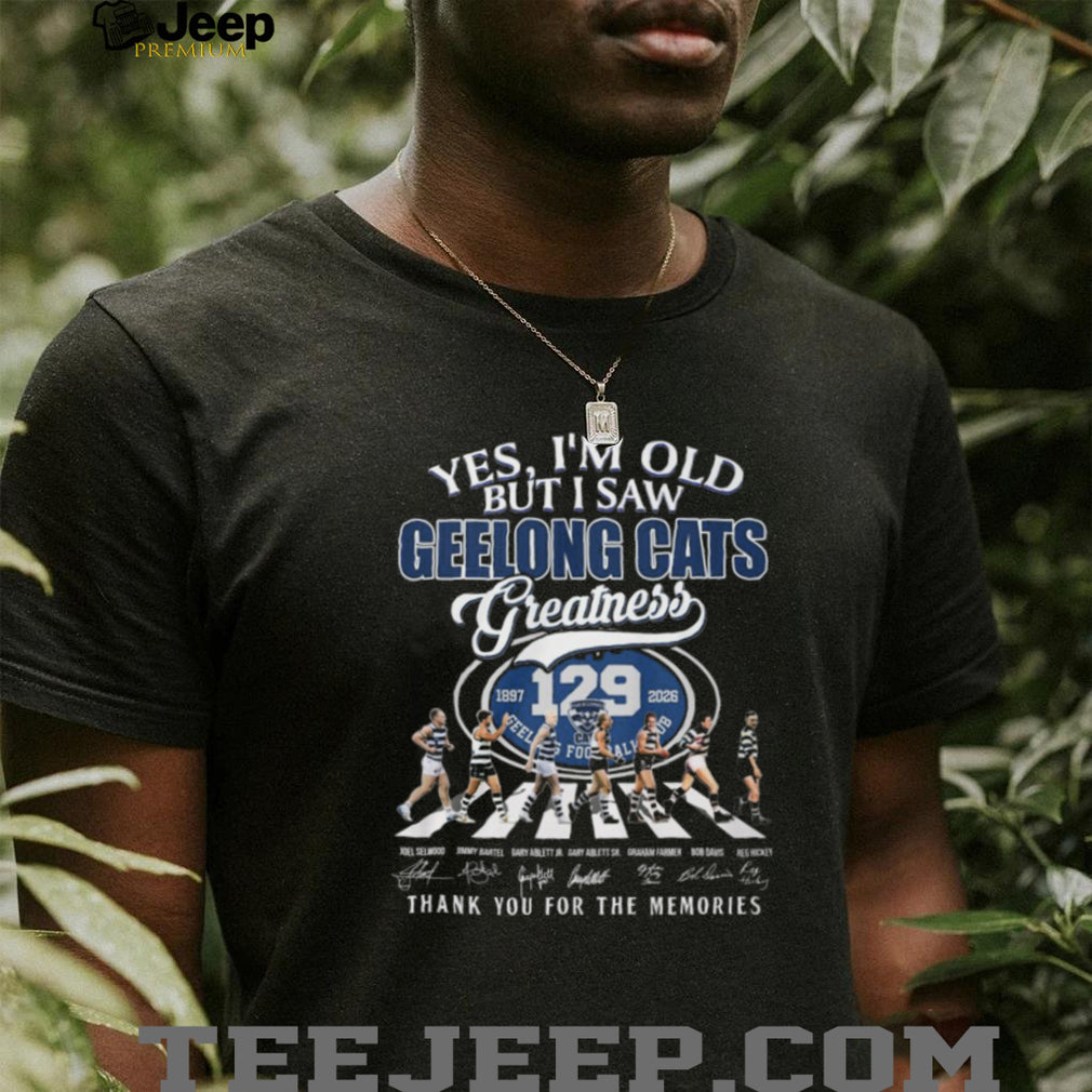 Geelong Cats Greatness Legends Signature Memories Fan T Shirt