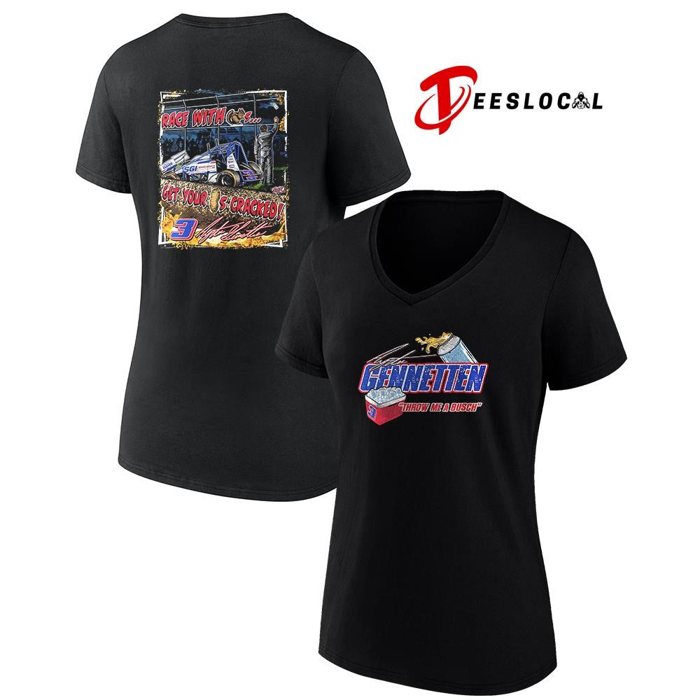 Gennetten throw me a Busch race with squirrels signature shirt