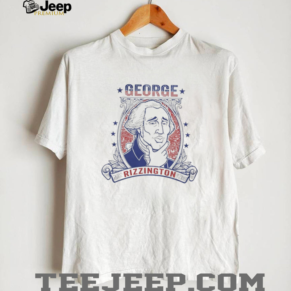 George Rizzington Funny George Washington Mewing Rizz Meme T Shirt