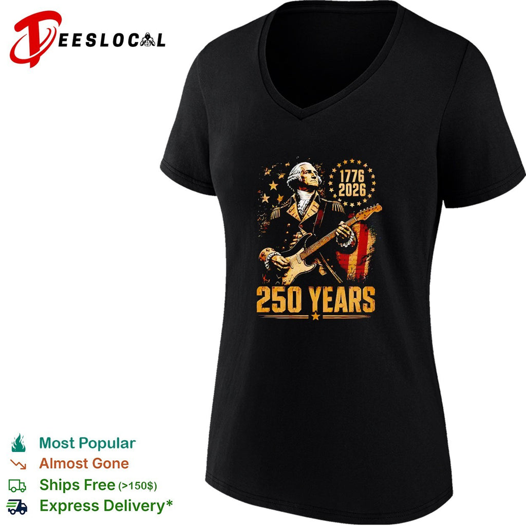 George Washington 1776 2026 250 Years United States Independence Patriotic shirt
