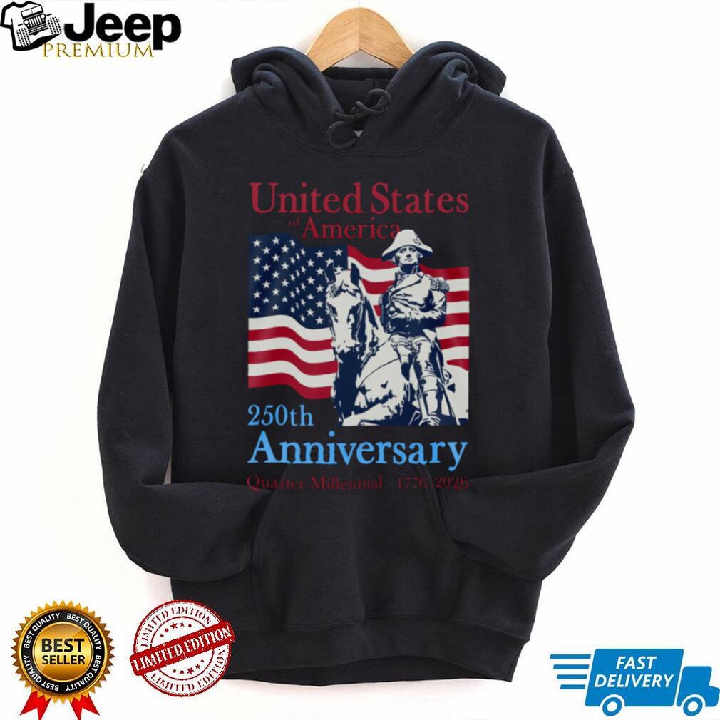 George Washington 250th Anniversary Quarter Millennial Patriot T shirt