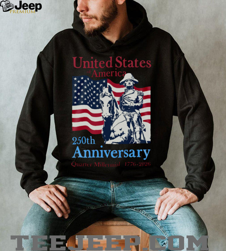 George Washington 250th Anniversary Quarter Millennial Patriot T shirt