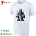George Washington 76 bicentennial caricature with jazz hands illustration shirt