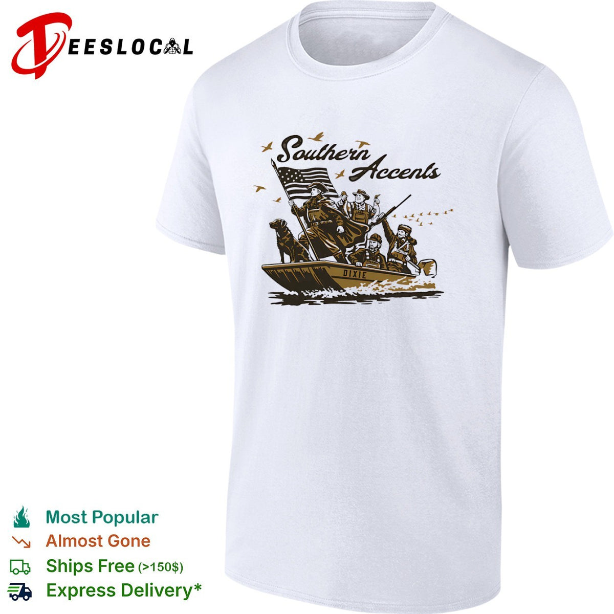 George Washington Robert E Lee Andrew Jackson Davy Crockett Southern Accents shirt