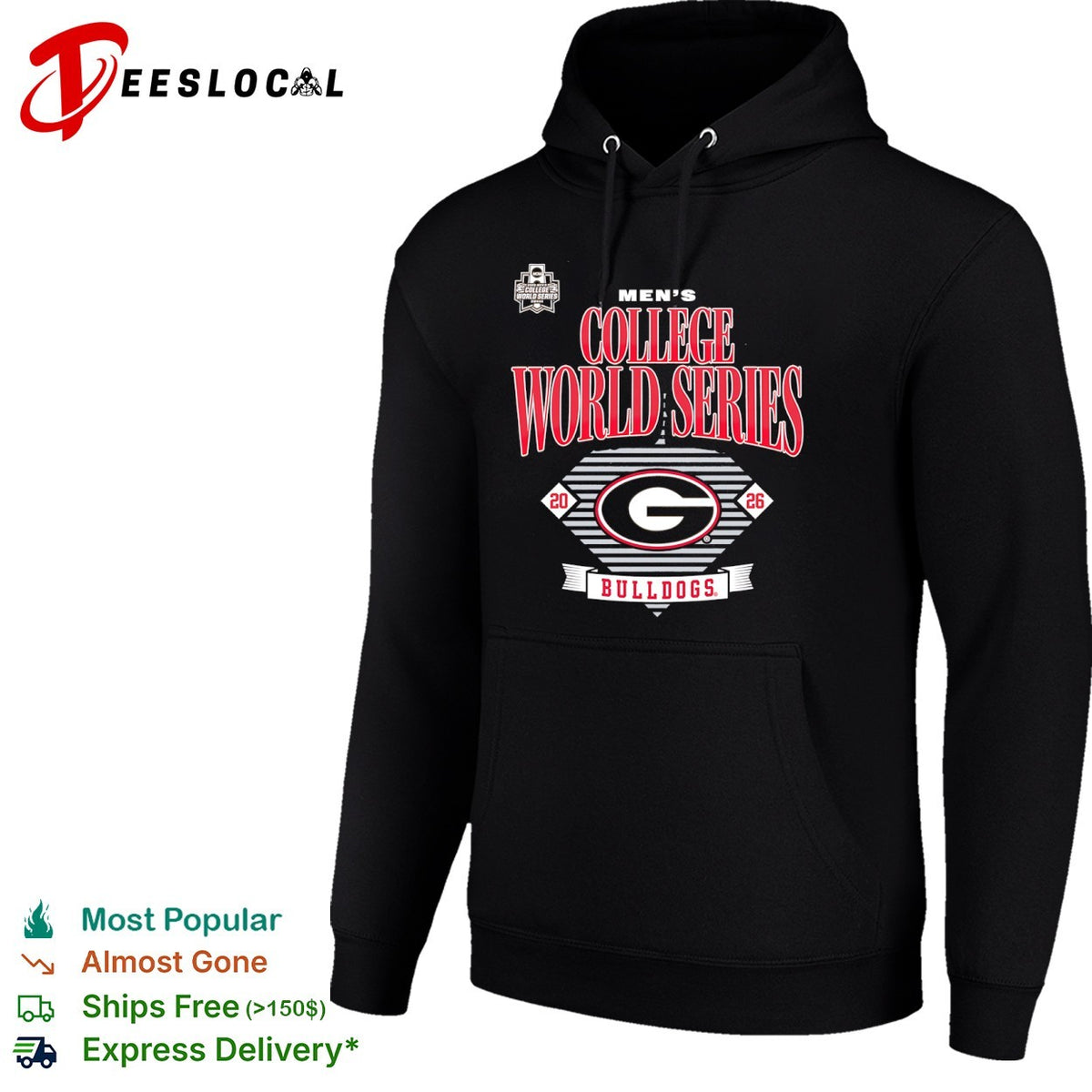 Georgia Bulldogs 2026 College World Series Omaha NCAA Championship shirt