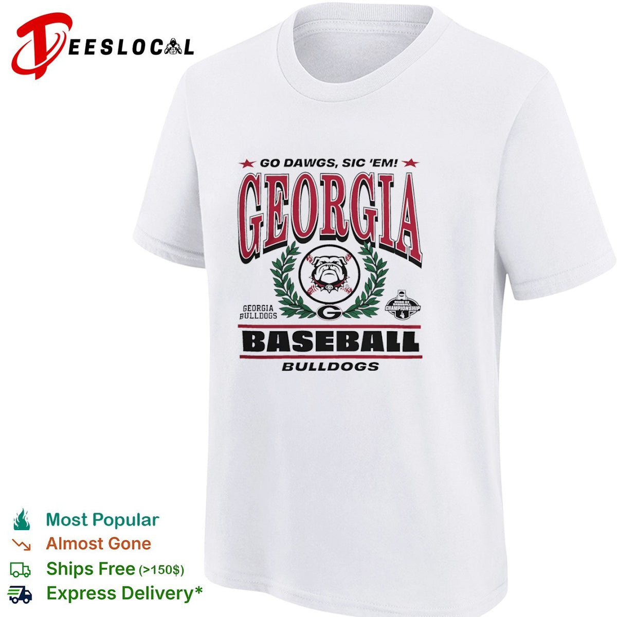 Georgia Bulldogs Baseball 2026 D1 Championship Go Dawgs Sic Em Bulldogs shirt