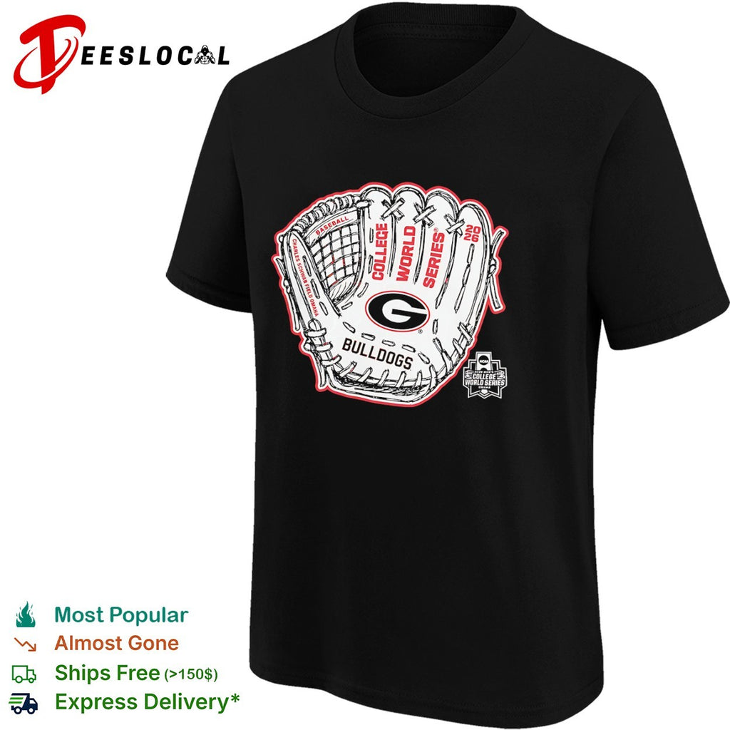 Georgia Bulldogs Baseball College World Series 2026 Charles Schwab Field Omaha shirt