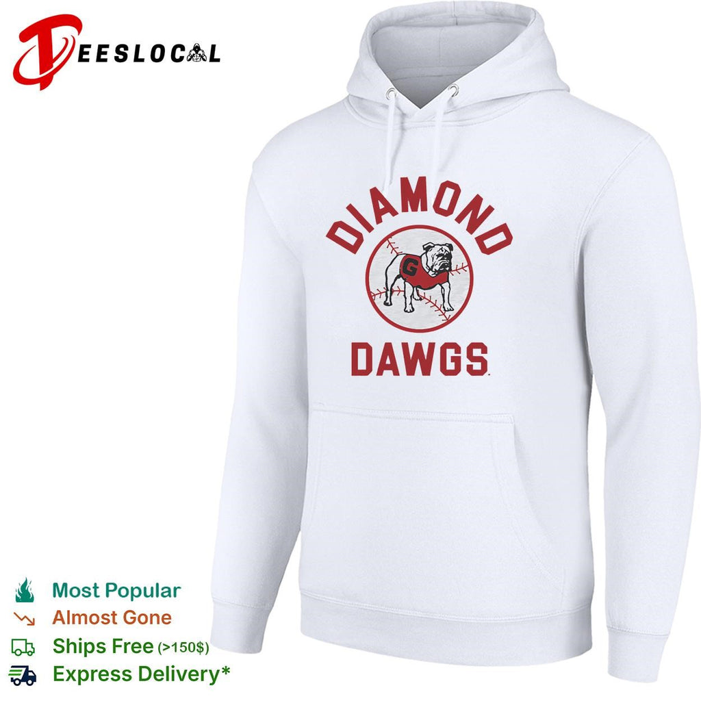 Georgia Bulldogs Diamond Dawgs baseball circle logo shirt