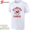 Georgia Bulldogs Diamond Dawgs baseball circle logo shirt