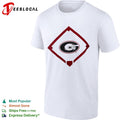 Georgia Bulldogs Logo with Baseball Diamond Field shirt
