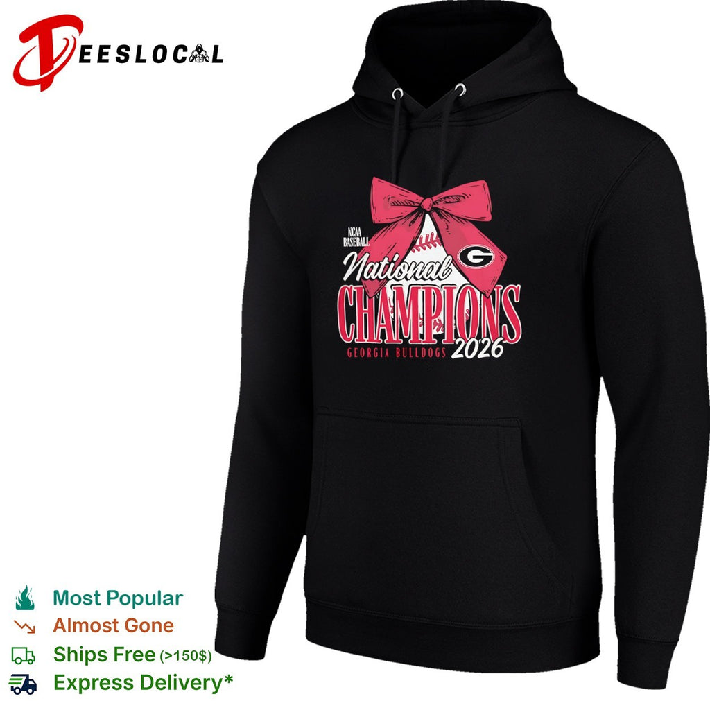 Georgia Bulldogs NCAA Baseball National Champions 2026 Bow Logo shirt