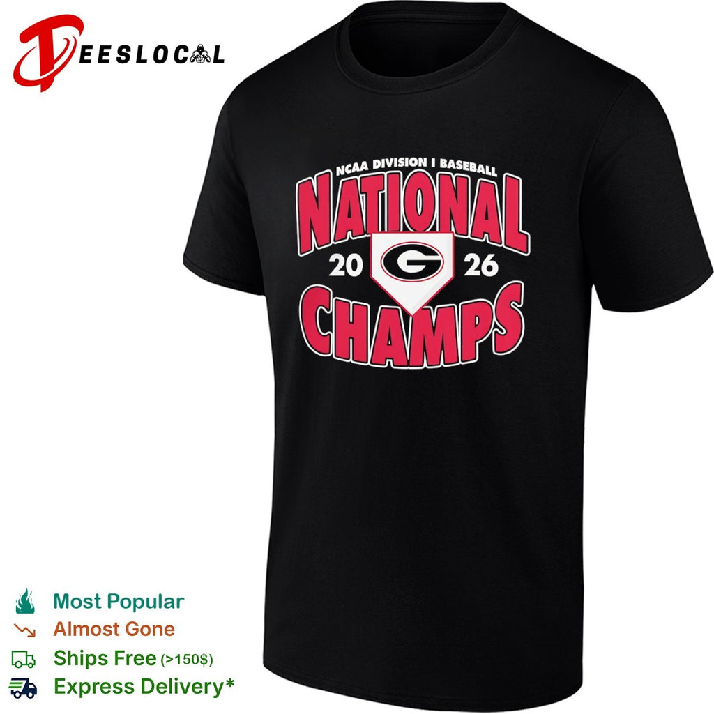 Georgia Bulldogs NCAA Division I Baseball National Champs 2026 shirt
