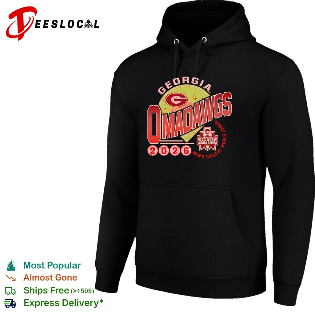 Georgia Bulldogs Omadawgs baseball diamond 2026 Mens College World Series shirt