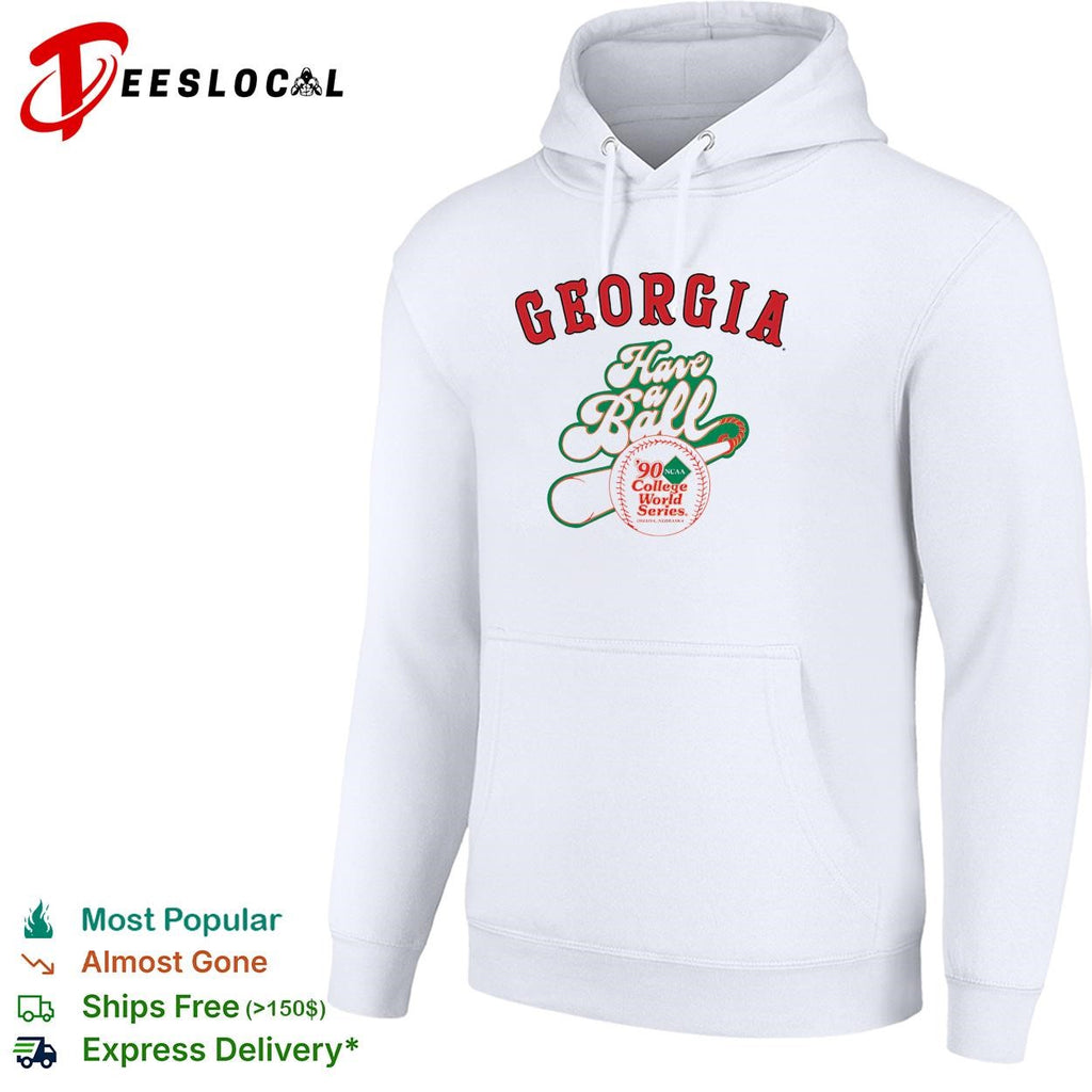 Georgia Bulldogs have a ball 1990 NCAA College World Series baseball shirt