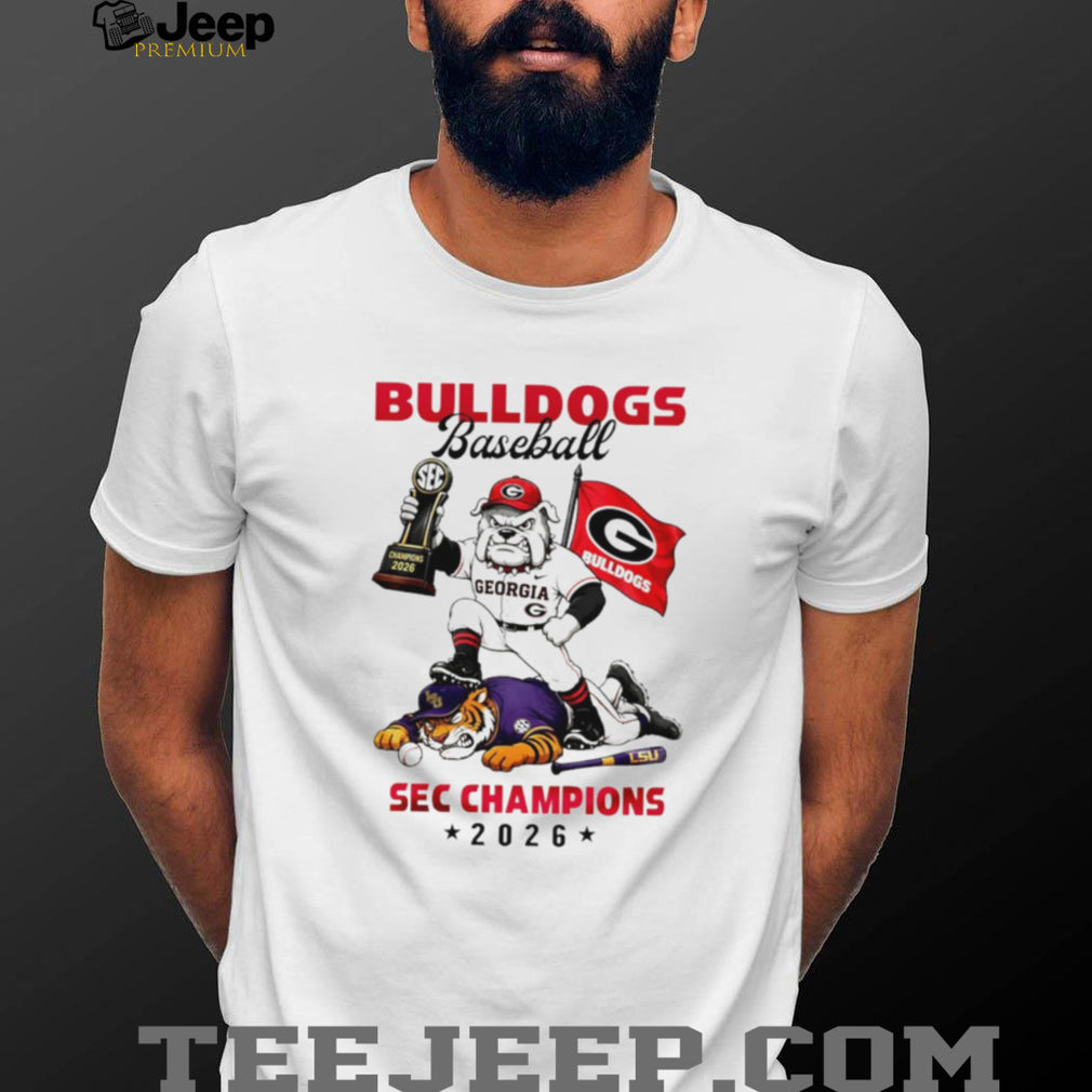 Georgia Bulldogs vs LSU SEC Baseball 2026 Champions Mascot T Shirt