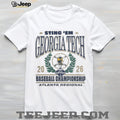 Georgia Tech Yellow Jackets Baseball Atlanta Regional Laurel Wreath Shirt