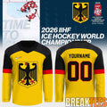 Germany 2026 IIHF Ice Hockey Championship Custom Hockey Jersey
