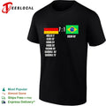 Germany vs Brazil 7 to 1 Scoreboard Muller Klose Kroos Khedira Schurrle Oscar shirt