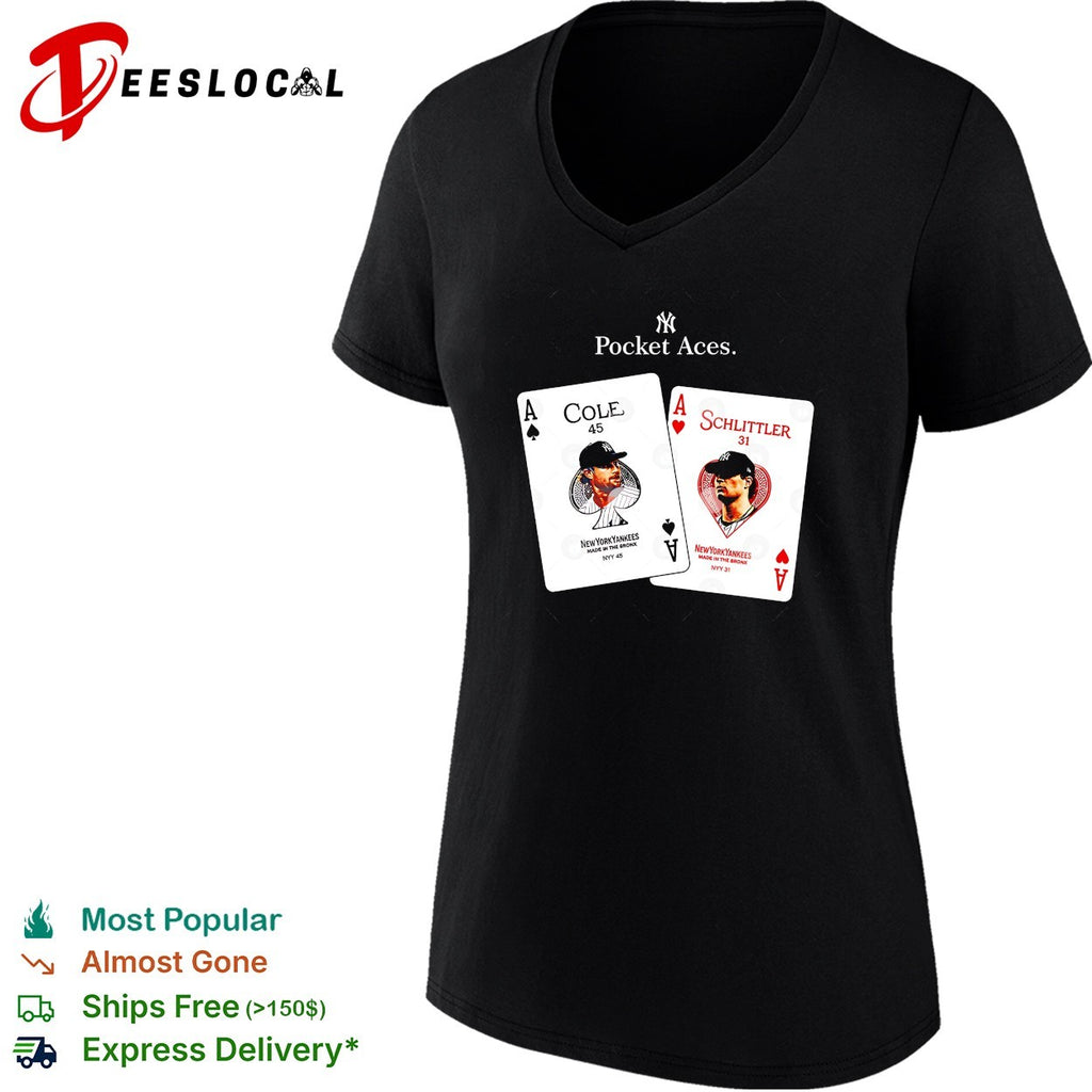 Gerrit Cole Schlittler New York Yankees pocket aces graphic shirt