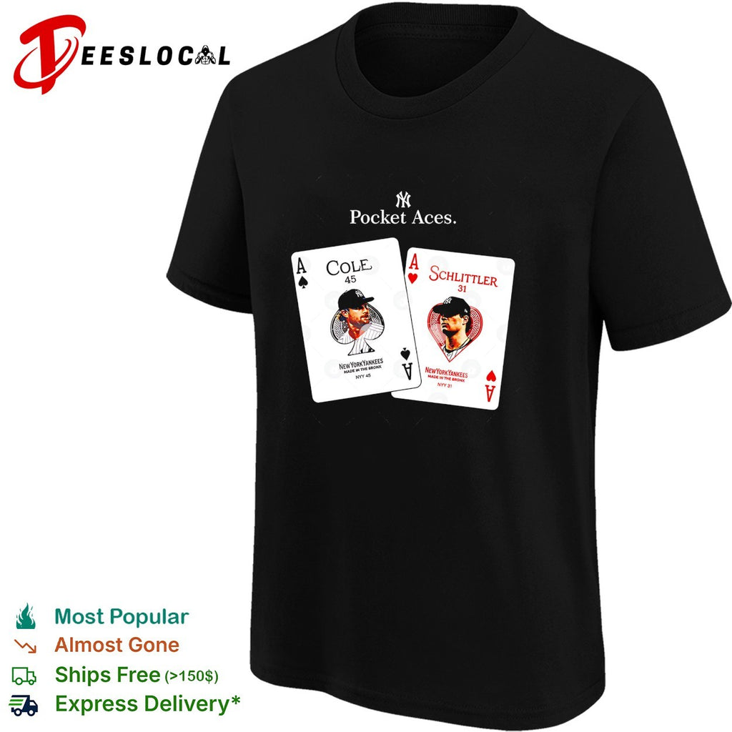 Gerrit Cole Schlittler New York Yankees pocket aces graphic shirt