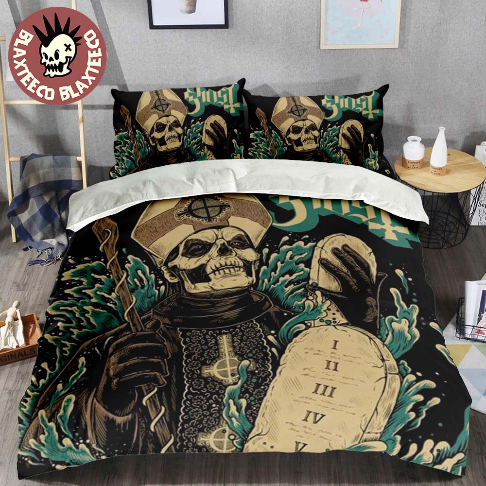 Ghost Band 13 Commandments Album Cover Ghost Papa Room Bedding Set
