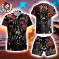 Ghost Band Papa Emeritus Horror Floral Style Summer 2025 Hawaiian Shirt