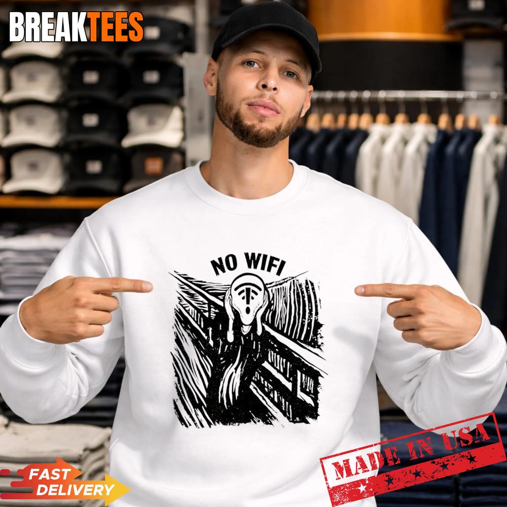 Ghost No WifI Graphic T-Shirt