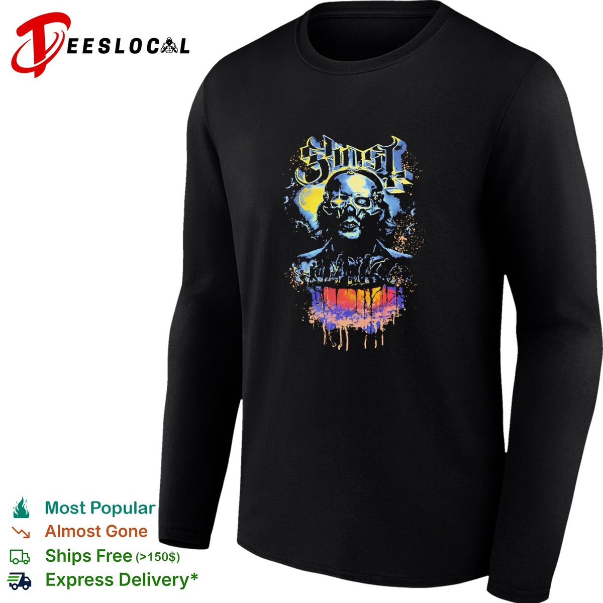 Ghost Papa Emeritus Zombie Horror Movie Night of the Living Dead shirt