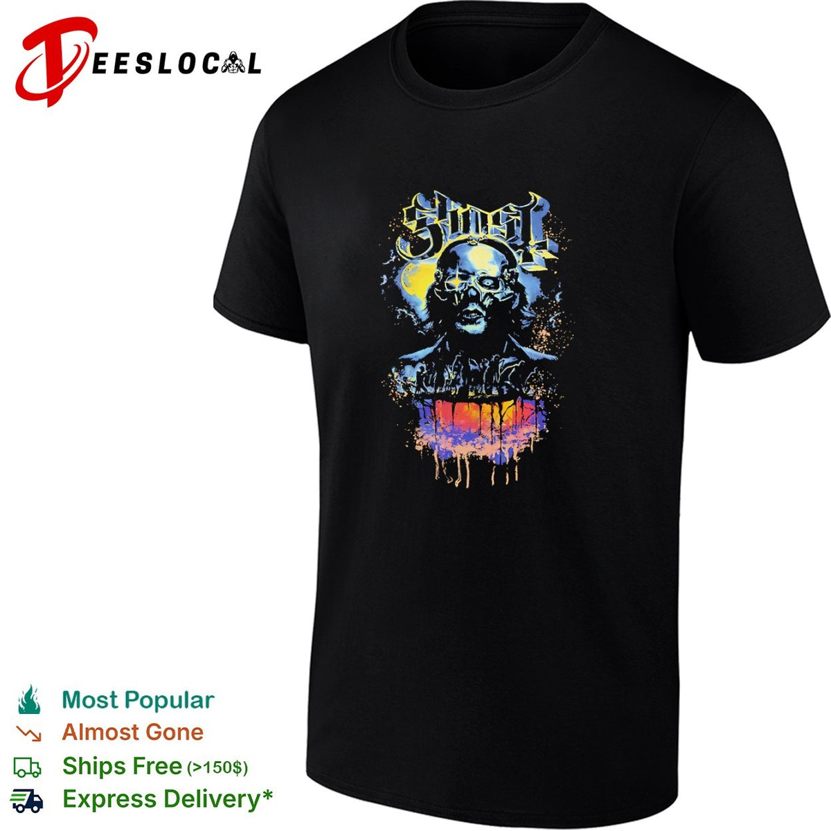 Ghost Papa Emeritus Zombie Horror Movie Night of the Living Dead shirt