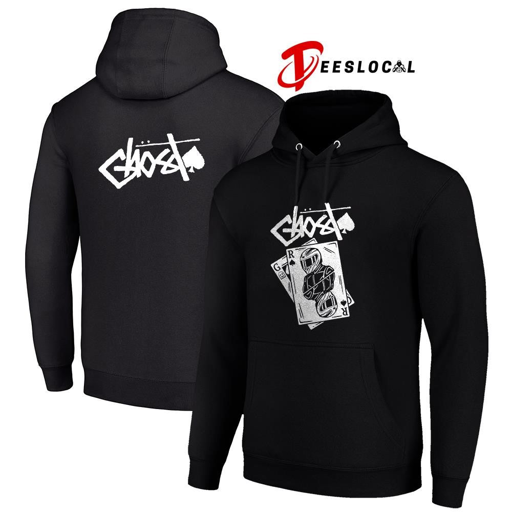 Ghost playing card v2 graphic shirt