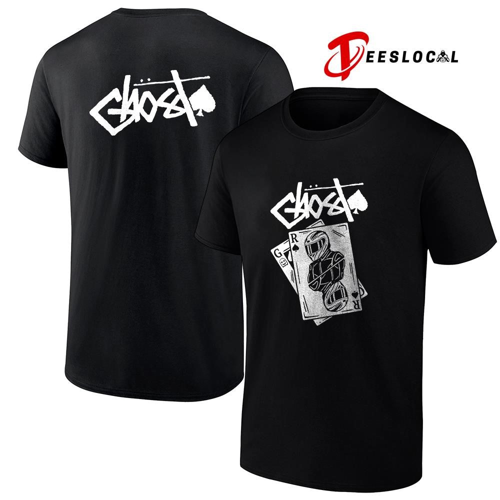 Ghost playing card v2 graphic shirt