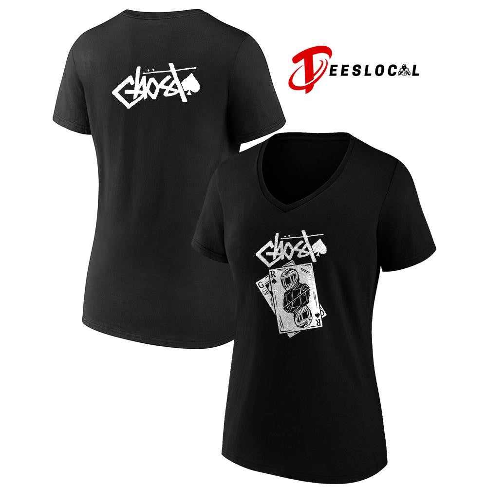 Ghost playing card v2 graphic shirt